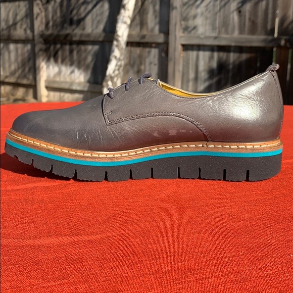 Jafa 397 Graphite Oxfords Flats NWOB Size 38 - Picture 2 of 10